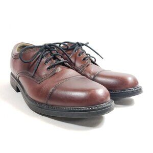 Dockers Mens 11 Cap Toe Oxfords Brown Leather